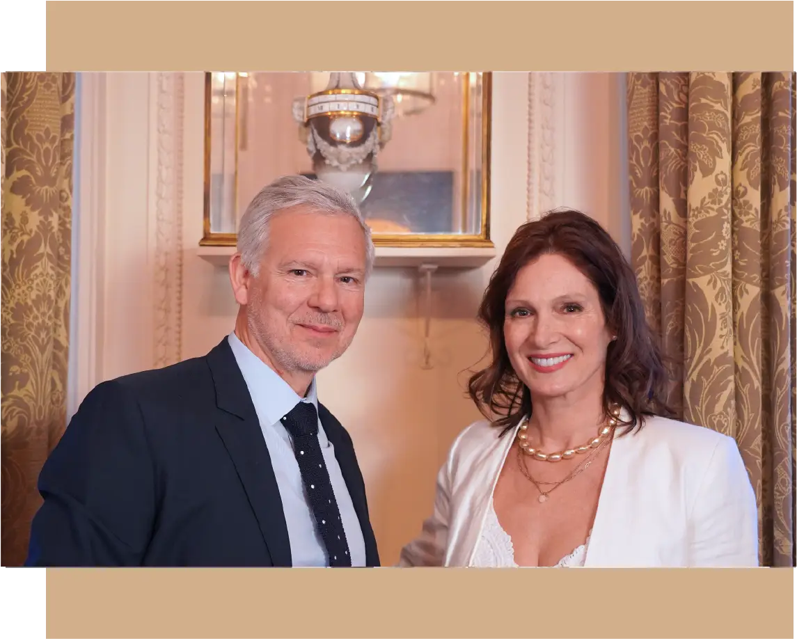 Olivier Pichot et l'ambassadrice The Source World Connection